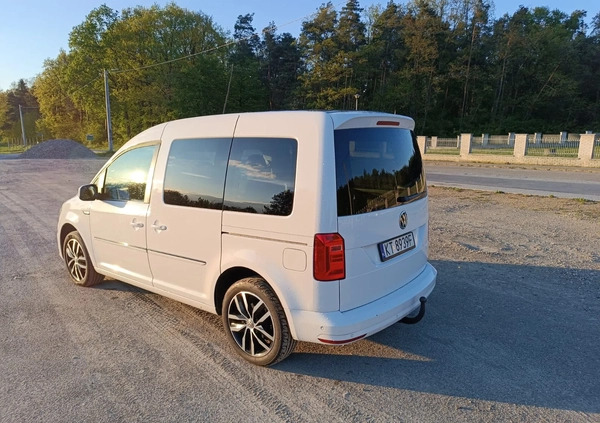 Volkswagen Caddy cena 56900 przebieg: 163435, rok produkcji 2018 z Jordanów małe 37